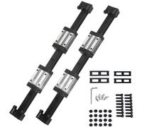 CNCYEAH HGR15 guía lineal, 2 unidades de 500 mm de riel lineal HGR15 con 4 bloques de trineo HGH15CA y bloque de tope final para impresora 3D máquina CNC