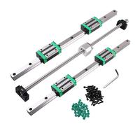 CNCYEAH Kit de guía lineal HGR20-800 mm + 1 husillo circular SFU1605-800 mm, soporte BF12/BK12, DSG16H, embrague, con 4 bloques de deslizamiento para impresora 3D CNC