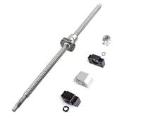 CNCYEAH Tornillo de bola SFU1605 250 mm de diámetro 16 mm, kit de tornillo de bola de paso de 5 mm con soporte de carcasa de tuerca de tornillo de bola y soportes de extremo Acoplador de carcasas de tuerca BK/BF12 para piezas de máquina CNC