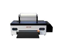 CNCZONE DTF - Rollo de impresora y hoja 2 en 1, transferencia de calor de 100 m, película de PET, impresora directa a película, 500 ml CMYKW (L800, 250 ml de tinta)