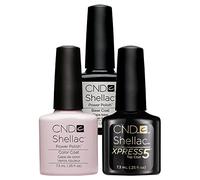 CND Shellac Romantique plus base Xpress5 Top Coat, Esmalte de gel de uñas - 22 ml.