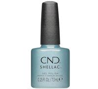 CND Shellac Sleeping Mask nº 487 - Azul turquesa con efecto brillo - Original CND - Gel Barniz - Diseño de uñas - Quiet Luxury Collection