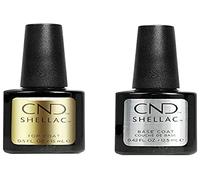 CND Shellac Top/Base Nail Polish, 12.5 ml/15 ml, Pack of 2,