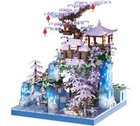 Cndiyald Bloques de construcción establecidos para Adultos Arquitectura China Bloques de construcción Bricolaje Coleccionable Tradicional Exquisito vívidos Juegos de para Adultos, Mini Sets