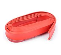 Cndocc35 Protector de faldón de alerón de Parachoques Delantero de Goma Universal de 8"/2,5 m para vehículos, camionetas y SUV, Rojo.