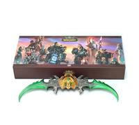 CNfhFRY Adorno de Escritorio 22 cm (8,7 Pulgadas) con Soporte exhibición. Coleccionable Juegos Totalmente metálico(Green)
