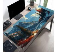 CNfhFRY Alfombrilla de ratón Larga for Teclado y con diseño Paisaje montañas ríos, Lavable, Base Goma Antideslizante(600x400x2mm)