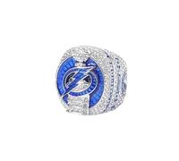 CNfhFRY Réplica de Anillo Campeonato con Caja Regalo Madera circonitas cúbicas. Colección Recuerdos for Aficionados al Hockey(10#)