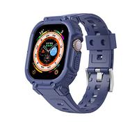 CNHKAU Para Apple Watch Ultra Band 49/44/42/38/40mm Funda Protectora Resistente para Hombre + Funda para iWatch Series 8 7 6 5 4 3 SE (Color : Blue, Size : 38/40/41mm)