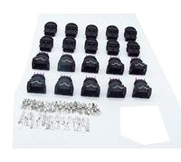 CNKF 10 juegos de conectores de cable macho/hembra y macho de 3 pines con terminales para conectores eléctricos EV1, enchufe automotriz