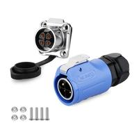 CNLINKO LP-20 Conector industrial impermeable IP68 Conector circular de enchufe rápido Conector de aviación Pin de liberación rápida con dispositivos de protección Conector M20 2-12 Pin Brida Socket