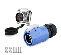 CNLINKO LP-20 Conector industrial impermeable IP68 Conector circular de enchufe rápido Conector de aviación Pin de liberación rápida con dispositivos de protección Conector M20 7 Pin Brida Socket