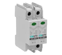 CNLONQ - Protección contra sobretensiones CC, sistema PV, CC 1000 V, 2P, 20 kA/40kA, 2P T2, pararrayos para fotovoltaica solar, montaje en carril DIN de 35 mm