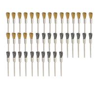 cnmade 3 mm latón de acero limpieza alambre rueda cepillos pulido accesorios de sujeción para Dremel Grinder Rotary Herramientas 40 pcs