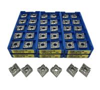 CNMG120402 CNMG120404 CNMG120408 - Herramienta de torneado externo de aluminio de cobre de alta calidad CNC torno procesamiento de aluminio, 10 unidades (CNMG120408 H01)