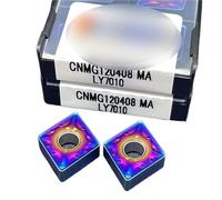 CNMG120404 CNMG120408 CNMG120412 MA LY7010 Cuchillas De Fresado CNC Herramienta Torneado Carburo Serie Llama Azul Herramienta de Torno(CNMG120408 MA LY7010)