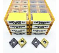 CNMG120404 CNMG120408-MA LK9265 inserto de carburo herramienta de torneado externo CNC procesamiento de acero corte herramienta de torno de alta calidad(CNMG120408-MA LK9265)