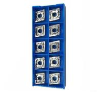 CNMG120408-HA CNMG432 Inserto de torneado de carburo para corte de aluminio, carga media y torneado continuo, inserto de giro de eje indexable, paquete de 10