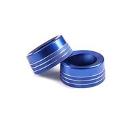 CNMNDE Cubierta decorativa for perilla de aire acondicionado de coche, Compatible for Toyota Tundra 2014-2021 Tapa del anillo de la perilla del sistema HVAC del automóvil(Blue)