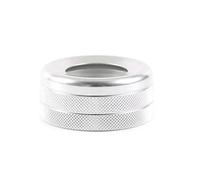 CNMNDE Embellecedor de anillo for perilla de ajuste de volumen de control central de coche, Compatible for Jaguar, F-pace XE XF 2016-2019 Tapa del anillo de la perilla del sistema HVAC del automóvil(S