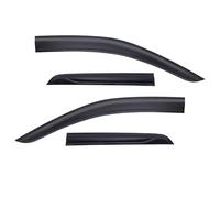 CNMNDE Juego de 4 protectores contra la lluvia for puertas Ford, Everest T9 2023-2024, color negro mate, deflectores deflectores de viento y lluvia