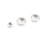 CNMNDE Perilla de ajuste del espejo del aire acondicionado del coche, Compatible for Toyota Hilux 2015-2022 Tapa del anillo de la perilla del sistema HVAC del automóvil(Silver)