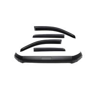 CNMNDE Visera de puerta Compatible for Ford, Ranger Raptor 2015-2022, protector capó, deflector viento, visera deflectores de viento y lluvia