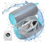 CNMTCCO 2 Bolsas para Lavar Zapatos para Lavadora, Bolsa de Lavado de Zapatos Ajustable 360°, Bolsa de Lavandería con Cremallera, para zapatillas de deporte, zapatillas de tenis