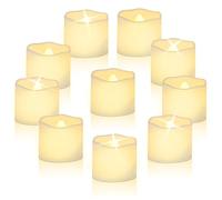 CNMTCCO 24 velas de té que funcionan con pilas, velas parpadeantes sin llama, más de 200 horas, velas LED eléctricas falsas para velas votivas, decoraciones de mesa de centro de mesa (Clásico)