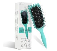 CNMTCCO Cepillo Para Rizos, Curl Brush, Peine Para Desenredar y Fijar Rizos, Cepillo de Nailon Orgánico, Curl Defining Brush, Reduce el Estiramiento y Define Los Rizado de Moda