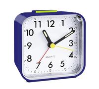 CNMTCCO Despertador, reloj despertador analógico sin tic tac, funciona con pilas, alarma fuerte, función de repetición, funcionamiento silencioso, pantalla iluminada, diseño portátil para dormir