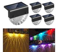 CNMTCCO lámparas solares para jardín al aire libre, 4 lámpara solar impermeable para la decoración del jardín,IP65 impermeable, para al aire libre, patio trasero, iluminación del césped