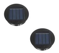 CNMTCCO Luces solares de repuesto, 2 unidades, 8 cm, 1,2 V, 600 mAh, panel solar LED para farolillos colgantes exteriores, IP44, resistente al agua, reemplazo de bombilla solar, para decoración de
