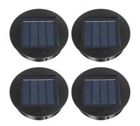 CNMTCCO Piezas de repuesto para luces solares, juego de 4, 8 cm, 1,2 V 600 mAh, IP44 impermeable, panel solar con LED para faroles de exterior, decoración de jardín o mesa