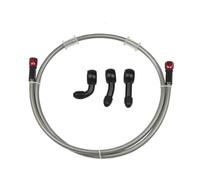 CNMVCJSAR Freno Manguera Manguera Freno Acero Inoxidable Trenzada para Líquido Frenos Hidráulico Motocicleta M10 para ATV Street Dirt Pit Bike 28°-28°(800mm)