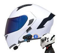 CNNGU Casco De Moto Modular Bluetooth Integrado, con Doble Visera Cascos De Motocicleta, Casco Integral ECE Homologado, para Mujeres Y Hombres, Transpirable Y Cómoda