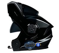 CNNGU Casco De Moto Modular Bluetooth Integrado, ECE Homologado, con Doble Visera Cascos De Motocicleta, Transpirable Y Cómodo, para Adultos, Mujeres Y Hombres.