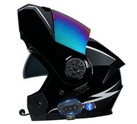 CNNGU Casco De Moto Modular Bluetooth Integrado, ECE Homologado, con Doble Visera Cascos De Motocicleta, Transpirable Y Cómodo, para Adultos, Mujeres Y Hombres.