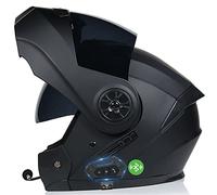 CNNGU Casco De Moto Modular Bluetooth Integrado, para Adultos, Mujeres Y Hombres., ECE Homologado, Transpirable Y Cómodo, con Doble Visera Cascos De Motocicleta