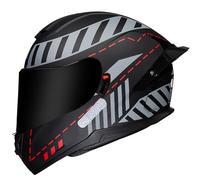 CNNGU Casco De Motocicleta, Casco Modular De Cara Completa, Cascos De Motocicleta Integrales Modulares Plegables Aprobados por La ECE con Doble Lente, M ~ XL
