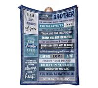 cnnouart Manta de regalo para hermano, regalos de hermanos y hermanas, manta de felpa ultrasuave para ropa de cama y sofá (150 x 230 cm)