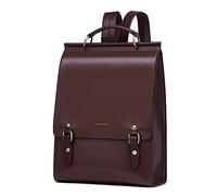 Cnolés Mochila de negocios para mujer de cuero Elegante bolso de día Impermeable Bolsos de mano de mochila para mujer Mochila para mujer de cuero con protección contra robo Mochila de ciudad para