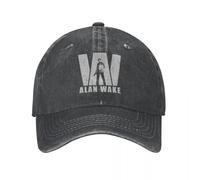 CNQPJKYAQ Alan Wake 2 Gorra de béisbol Unisex de Videojuegos Sombrero Vintage para Exteriores Todo estaño de Viaje Ajustable con Capucha Snapback