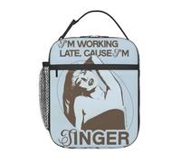 CNQPJKYAQ Cajas de Fiambrera Reutilizables Personalizadas S-Sabrina Carpenter Refrigerador Impermeable Bolsa térmica Aislante para Alimentos Trabajo en Oficina