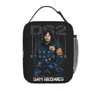 CNQPJKYAQ Death Stranding 2 Sam Bridges Bolsa térmica Aislante portátil Reutilizable Bolsa de Fiambrera Bolsa de Viaje para bento