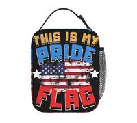 CNQPJKYAQ Esta es mi Bandera del Orgullo USA 4 de Julio Bolsa térmica térmica para almacenar Comida al Aire Libre