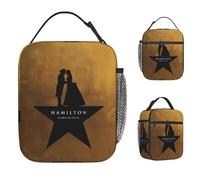 CNQPJKYAQ Hamiltons The Musical Lunch Bag Portátil Lunch Box Girls Outdoor Picnic Stamp Colder Bag Kawaii Oxford Tote Bolsas de Comida