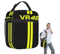 CNQPJKYAQ Moto-GP Rossi - Race Motocross Motocross VR 46 Bolsa de Almuerzo Aislante para Mujeres Niños Cajas portátiles de Comida Caja de Comida Térmica