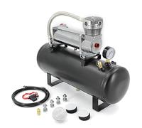 CNRAQR Compresor de suspensión de tren de aire resistente de 200 PSI 12 V con tanque de tren/bocina de aire de 1.5 galones (5.6 litros)