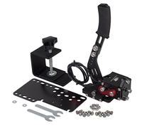 CNRAQR PC Racing Game USB Handbrake for 16Bit SIM for Racing Games, Compatible with G27 G29 G920 G923 T500 T300 Simulate Linear Handbrake（With Fixing Clip and Plate